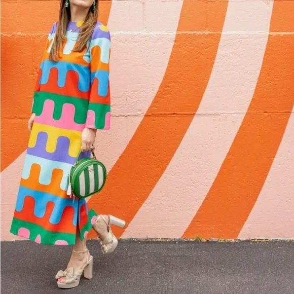 Tuckernuck X Atlantic Pacific Del Mar Disco Hutton Midi Dress - Picture 4 of 4